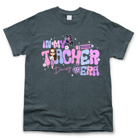 Thumbnail for Personalized In My Teacher Era Glitter T-shirt - Teacher Gift