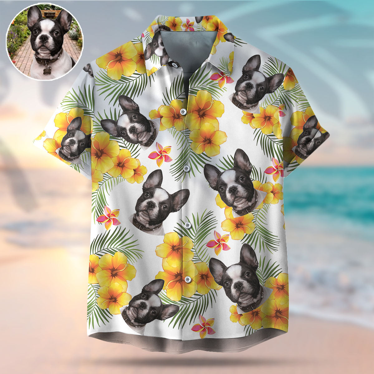 Custom Pet Face Hawaiian Shirt, a Unique Gift for Dog Lovers