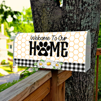 Thumbnail for Custom Dog Cat Photos Welcome To Our Home Mailbox Cover, Pet Lover Gift