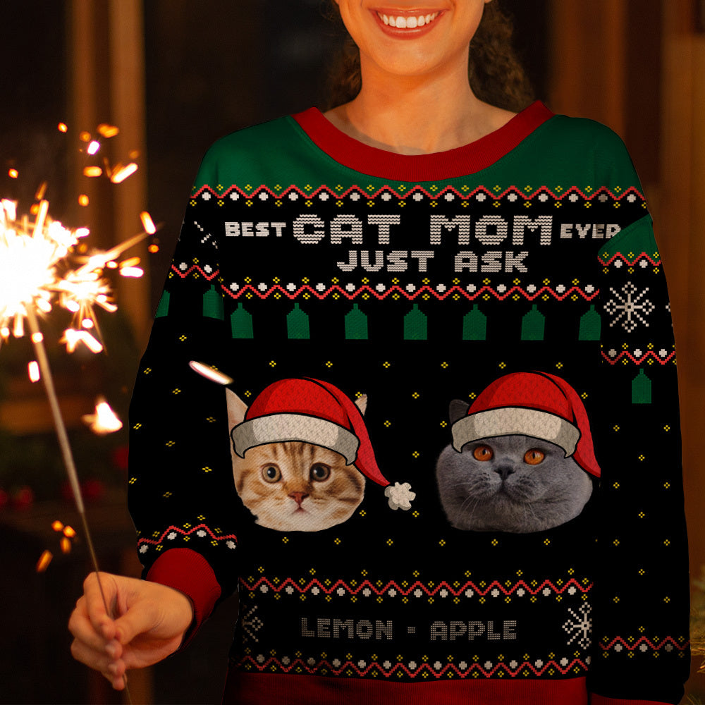 Best Dog Mom Dad Ever Ugly Christmas Sweater, Christmas Gift