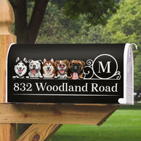 Thumbnail for Custom Family Name House Address Magnetic Mailbox Cover, Pet Lover Gift