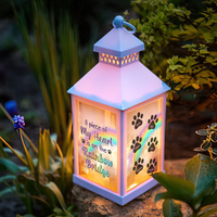 Thumbnail for Personalized Dog Cat Memorial Rainbow Bridge Lantern, Sympathy Gift For Pet Lovers