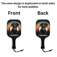 Thumbnail for Personalized Pickleball Kit - Gift For Pet Lover - Retro Rainbow Dog Cat Photo