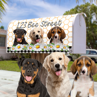 Thumbnail for Custom Dog Cat Photos Welcome To Our Home Mailbox Cover, Pet Lover Gift