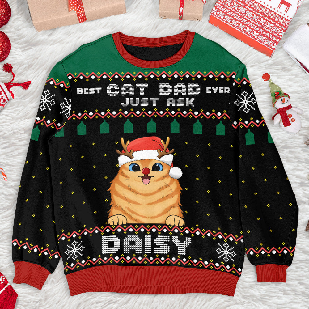 Best Dog Mom Dad Ever Ugly Christmas Sweater, Christmas Gift