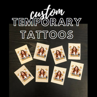 Thumbnail for Personalized Happy Birthday Photo Glitter Party Tattoos, B-day Party Supply