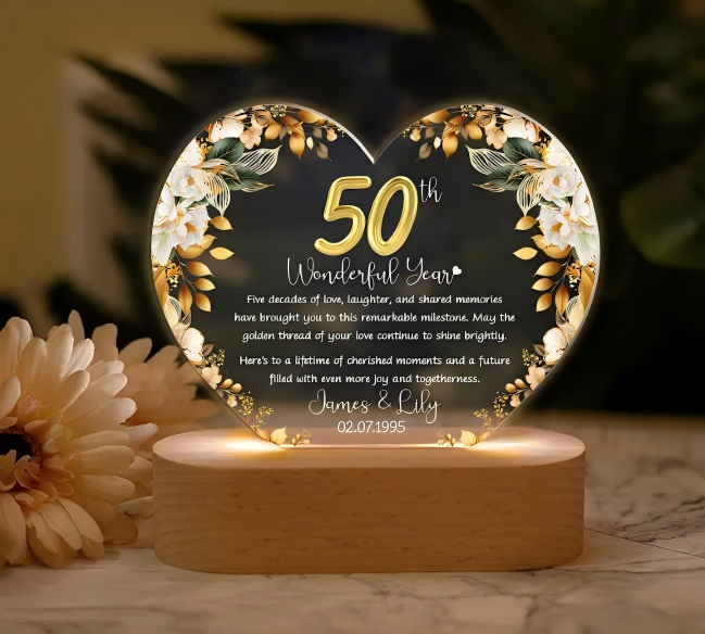 Acrylic plaque with oval multil color wooden base