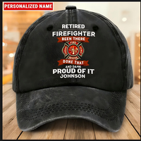 Thumbnail for Washed Denim Print Cap