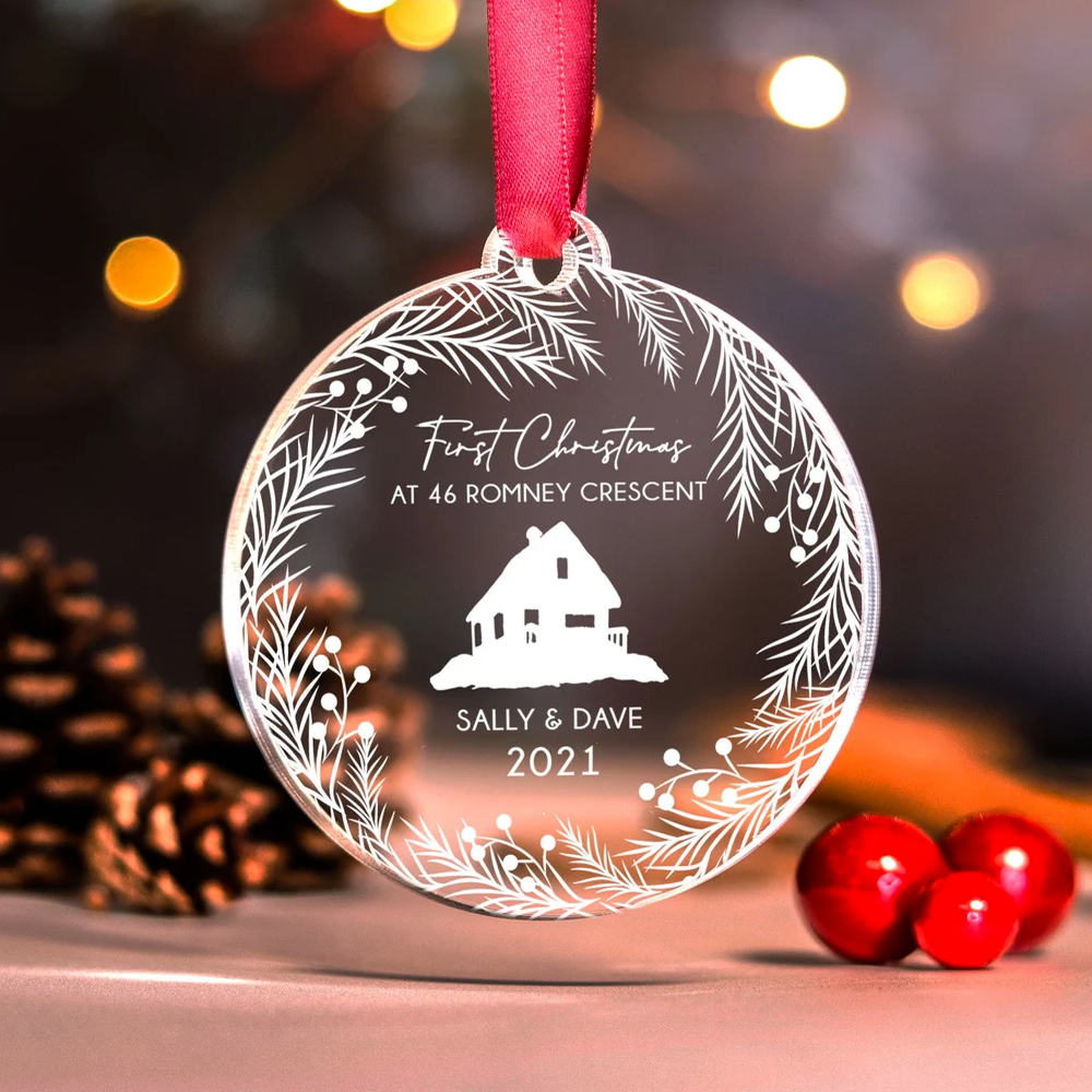 Personalized New Home Christmas Ornament, Our First Home Gift