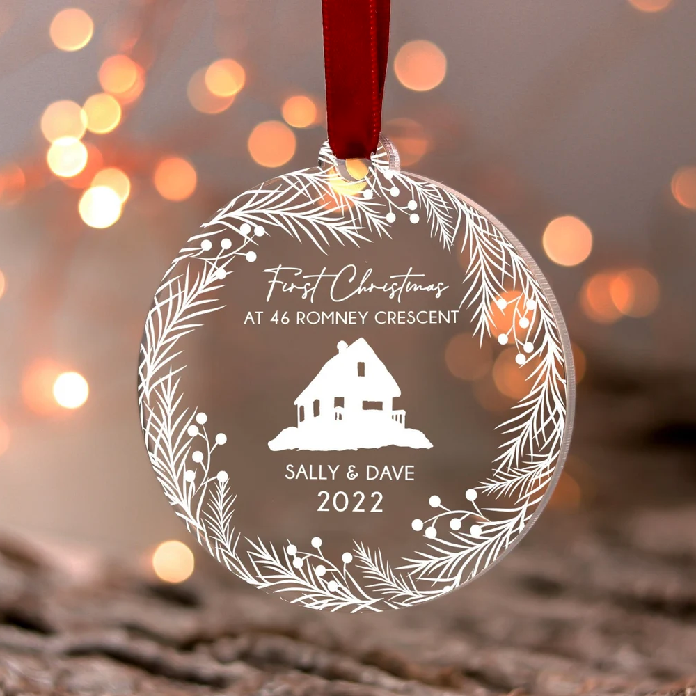 Personalized New Home Christmas Ornament, Our First Home Gift