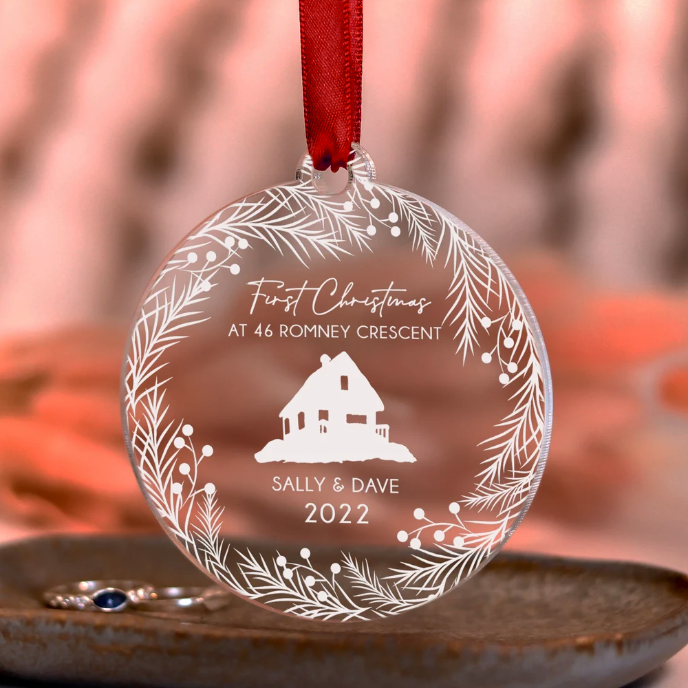 Personalized New Home Christmas Ornament, Our First Home Gift