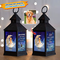 Thumbnail for Custom Dog Photo Dont cry for me Memorial Lantern II, Pet Memorial Gift