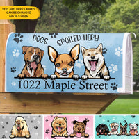 Thumbnail for Dogs Spoiled Here House Address Magnetic Mailbox Cover, Personalized Mailbox Cover