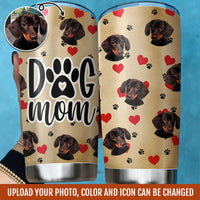 Thumbnail for Dog Mom Dog Dad Photo Upload Tumbler, DIY Gift For Pet Lovers