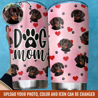 Thumbnail for Dog Mom Dog Dad Photo Upload Tumbler, DIY Gift For Pet Lovers