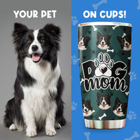 Thumbnail for Custom Dog Face Photo Dog Mom Nutrition Facts Tumbler, Best Gift for Dog Lovers