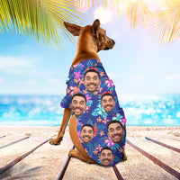 Thumbnail for Personalized Tropical Face Photo Hawaiian Shirt, Matching Shirt For Dog Cat Lovers