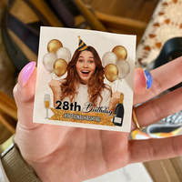 Thumbnail for Personalized Happy Birthday Photo Glitter Party Tattoos, B-day Party Supply
