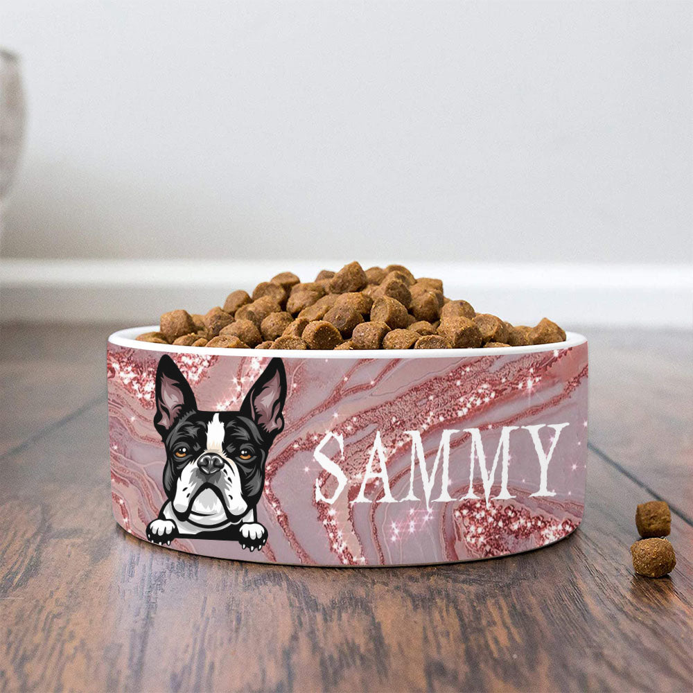 Dog Lover Bowl: 'Sparkling Pet Bowl' - A Stylish Dog Lover's Gift