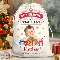 Thumbnail for Personalized Christmas Bag - Christmas Gift For Family - Vintage Style With Photo