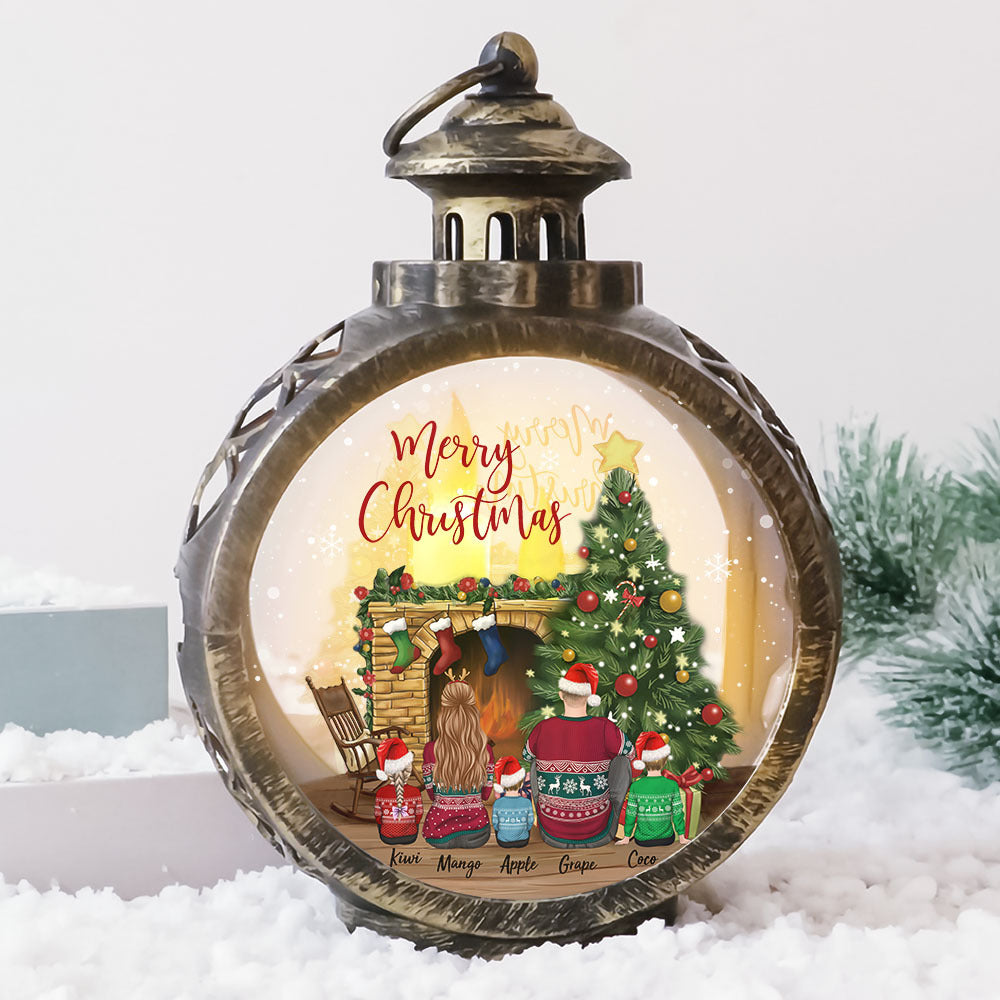 Custom Family Christmas LED Light Ornament, Christmas Gift