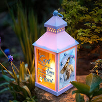 Thumbnail for Colorful Background Upload Photo God Has You In His Arms Memorial Lantern II, Memorial Gift