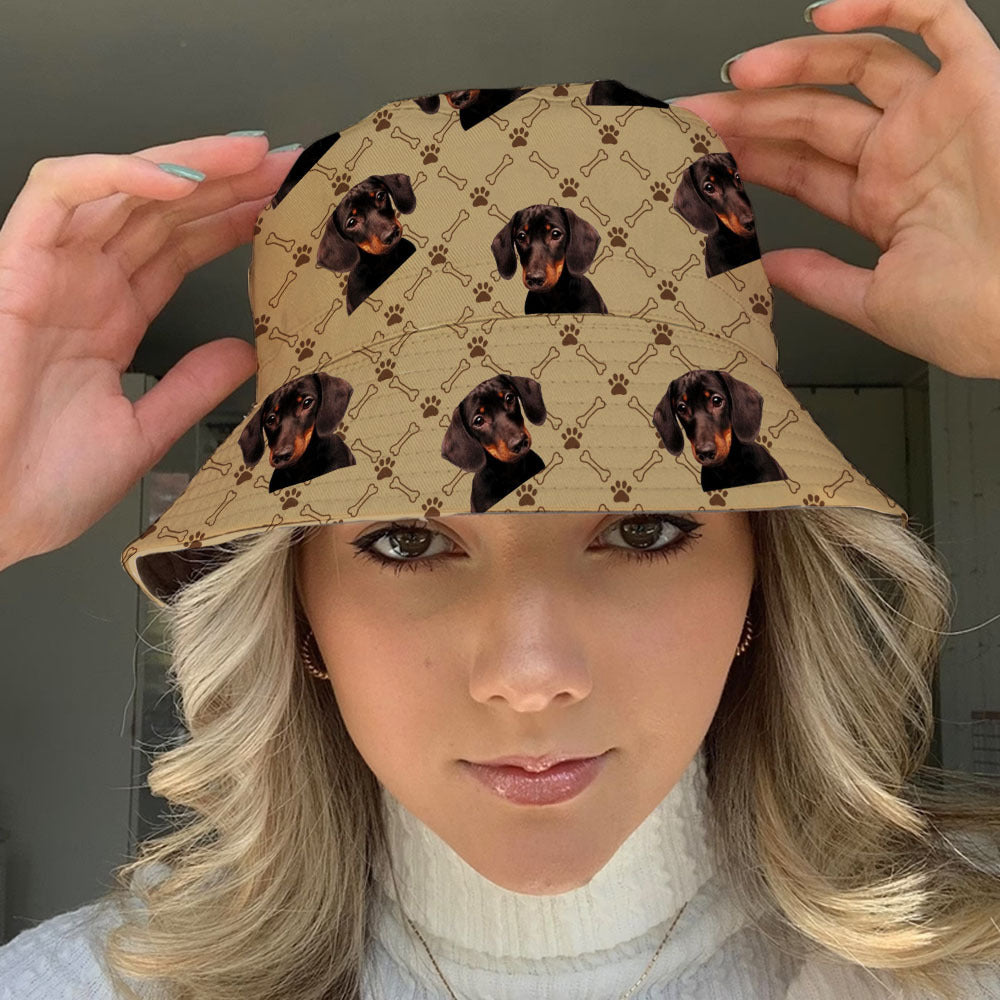 Dog Photo Luxury Custom Bucket Hat, DIY Gift for Dog Lovers