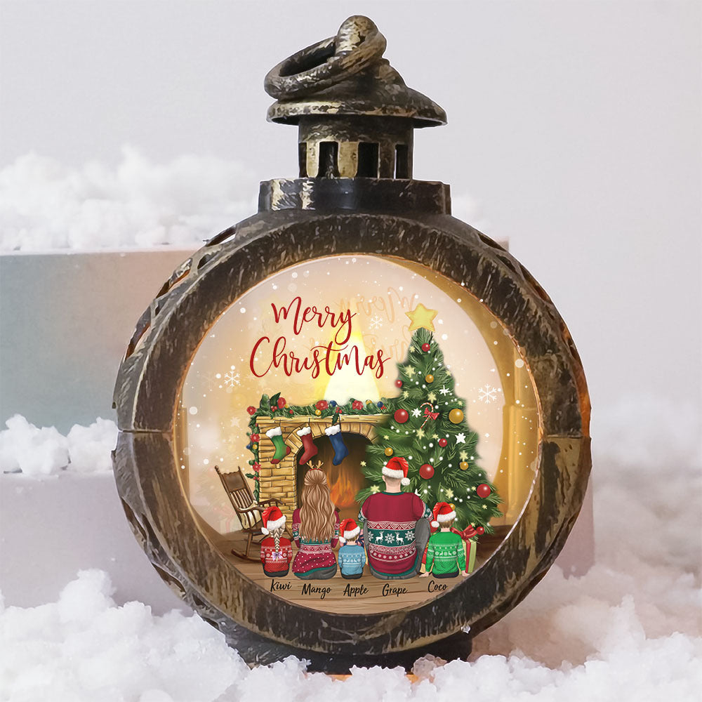 Custom Family Christmas LED Light Ornament, Christmas Gift