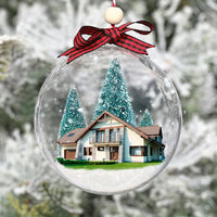 Thumbnail for Personalized 3D Acrylic Ball Ornament - Christmas Gift For Family - New Home New Beginnings House Photo