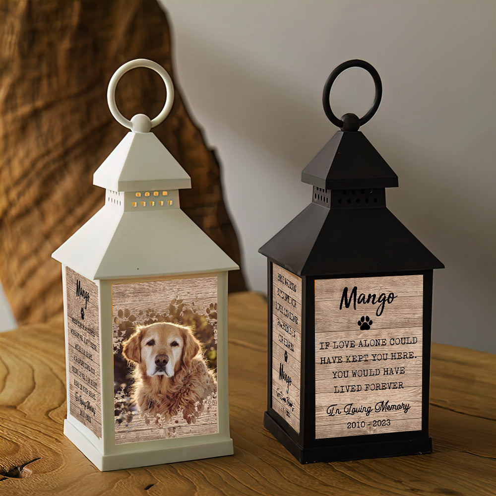 If Love Alone Could Have Kept You Pet Memorial Lantern II, Memorial Gift