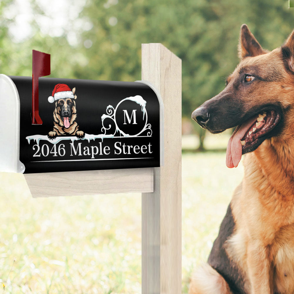 Personalized Mailbox Cover - Christmas Gift For Pet Lover - Address With Dog Cat