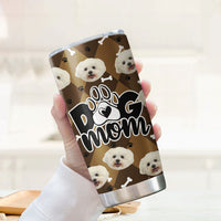 Thumbnail for Custom Dog Face Photo Dog Mom Nutrition Facts Tumbler, Best Gift for Dog Lovers