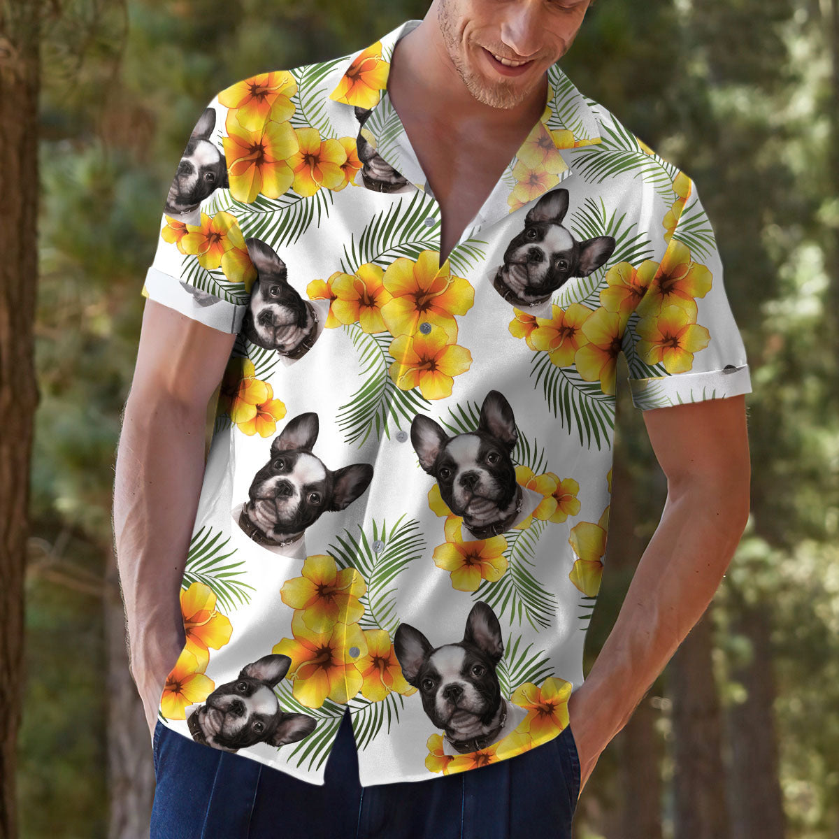 Custom Pet Face Hawaiian Shirt, a Unique Gift for Dog Lovers