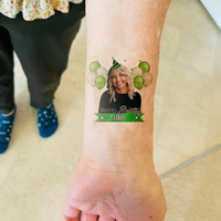 Thumbnail for Personalized Happy Birthday Photo Glitter Party Tattoos, B-day Party Supply