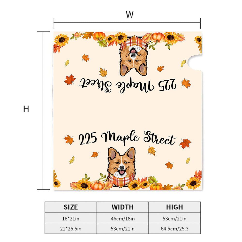 Hello Fall Dog Cat Mailbox Cover, Dog Lover Gift