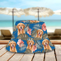 Thumbnail for Custom Pet Face Hawaiian Bucket Hat, Dog Lover Gift