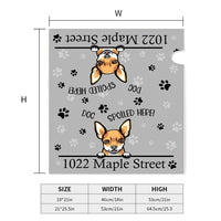 Thumbnail for Dogs Spoiled Here House Address Magnetic Mailbox Cover, Personalized Mailbox Cover