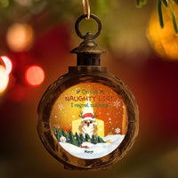 Thumbnail for On The Naughty List Dog Cat Christmas LED Light Ornament, Christmas Gift