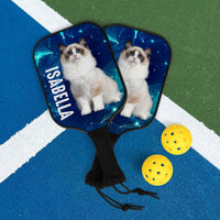 Thumbnail for Personalized Pickleball Kit - Gift For Pet Lover - Dog Cat Portrait Photo