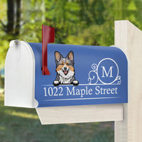 Thumbnail for Custom Family Name House Address Magnetic Mailbox Cover, Pet Lover Gift